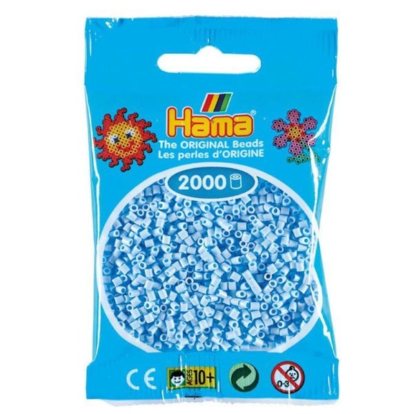 Hama - 2 000 mini pärlor (små pärlor Ø2,5 mm) Glacier pastell