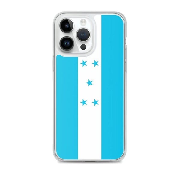 Coque iPhone - Officiell - Honduras Flagga - Flexibel - Mångfärgad - Kompatibel med iPhone 14 Pro Max