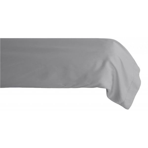 Bolsterfodral ren långfibrig kammad bomullspercale 80 trådar/cm² Sydvind - Stål - 43 x 195 cm