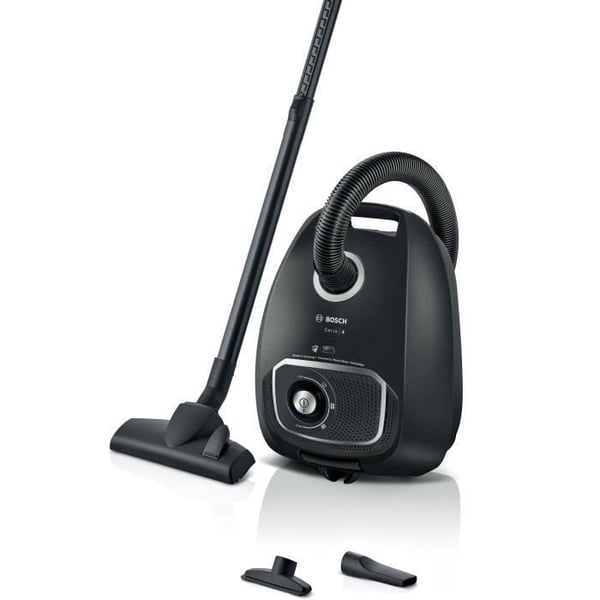 BOSCH Serie 4 BGB41BA1 - Påsdammsugare - Aktionsradie 11 m - Påskapacitet 4L - 75 dB - 700 W - Svart