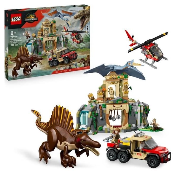 LEGO Jurassic World 76976 Flyguppdrag med Spinosaurus och Quetzalcoatlus - Spel