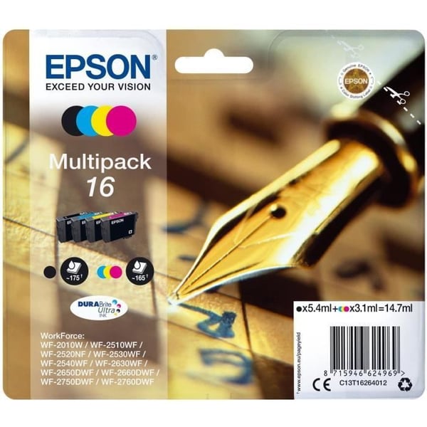 Epson PACK PLUME 4CL mustepatruuna