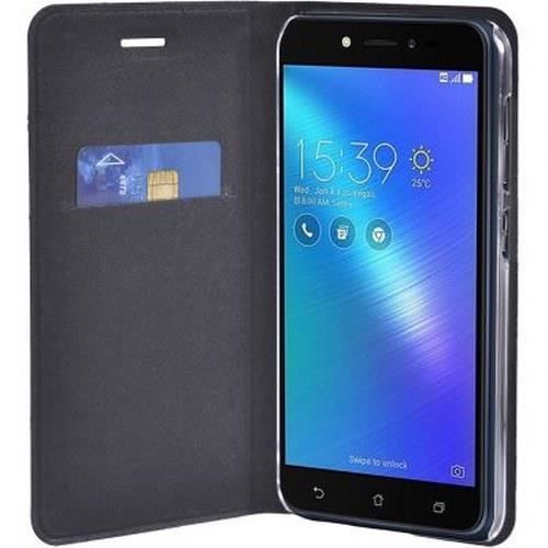 Foliofodral - Asus Zenfone Live ZB501KL - Syntetiskt Läder - Kortfack - Videostöd