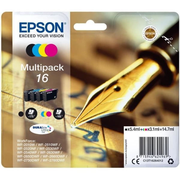 Epson PACK PLUME 4CL mustepatruuna