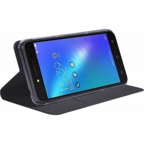 Foliofodral - Asus Zenfone Live ZB501KL - Syntetiskt Läder - Kortfack - Videostöd