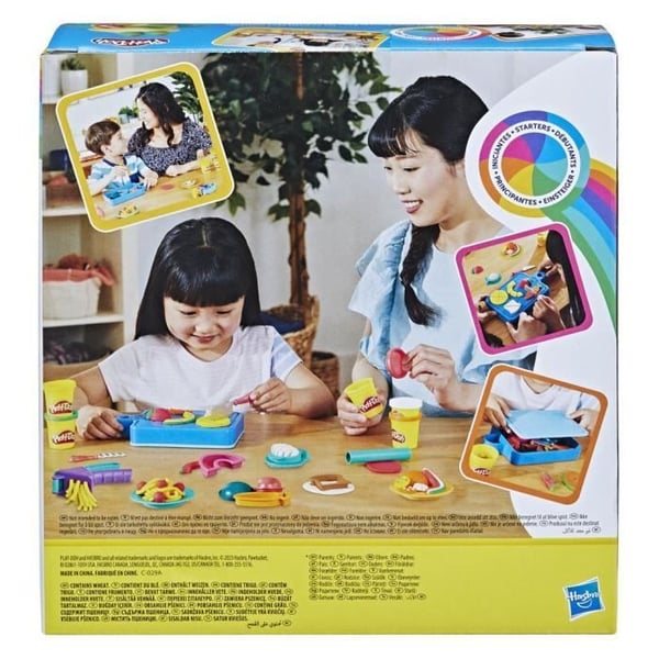 PLAY-DOH lille kokkesæt, modelleringsdej, 14 køkkentilbehør, førskolelegetøj, Playdoh-køkkener