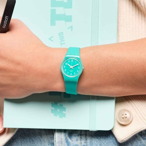 Klocka - SWATCH - Tillbaka till Mint Leave - Silikon - Plast - 25 mm