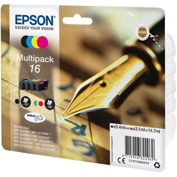 Epson PACK PLUME 4CL mustepatruuna