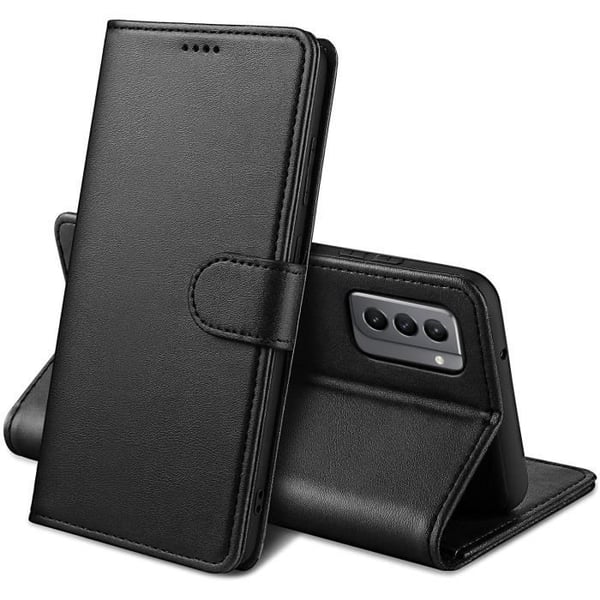 Fodral till Samsung S21 - Svart plånboksflik Magnetspänne Kortförvaring Phonillico®