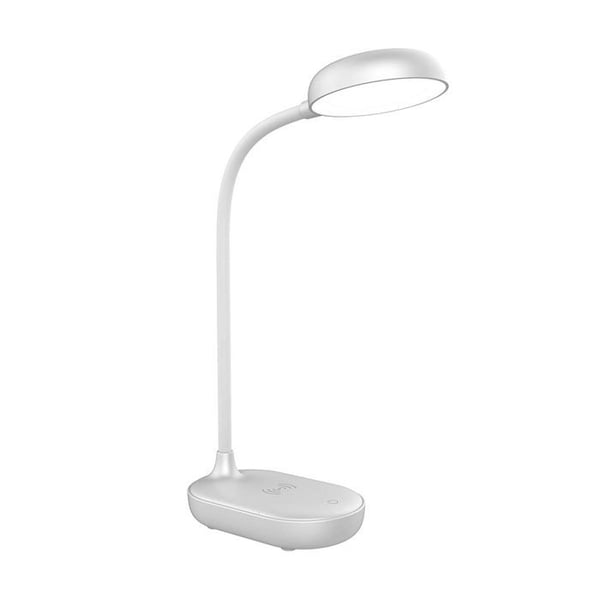 Trådlös laddstation - BIGBEN - 15W - Bordslampa 4000K - Flexibel arm 360° - Grå