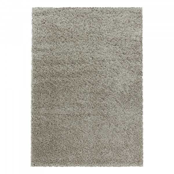 Salongsmatta - Hochflor - SYDNEY 3000 NATUR - Enfärgad Taupe - 80 cm Rund - 100% Polypropylen