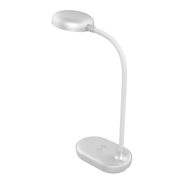Trådlös laddstation - BIGBEN - 15W - Bordslampa 4000K - Flexibel arm 360° - Grå