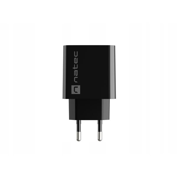 Laddare - NATEC - RIBERA - 20W - 1XUSB-A - 1XUSB-C PD3.0 QC3.0 - Svart