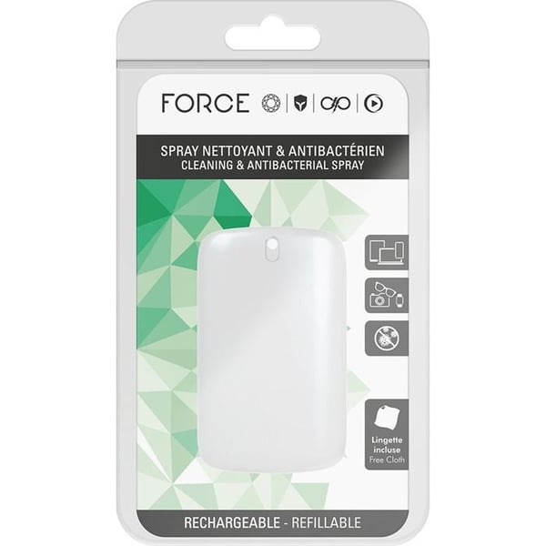 Forceglass TV Video Cleaner Magic Cleaning & Antibacterial Spray 15ml Vit