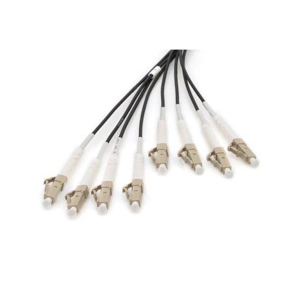 Fiberoptisk kabel - DIGITUS - DK-24338U050BK-BBB - OM4 - 50m - LC till LC - 100 Gbit/s - Svart
