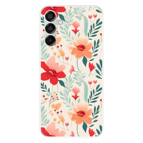 Silikonskal med tryck kompatibel med Samsung Galaxy M15 5G Blomvägg