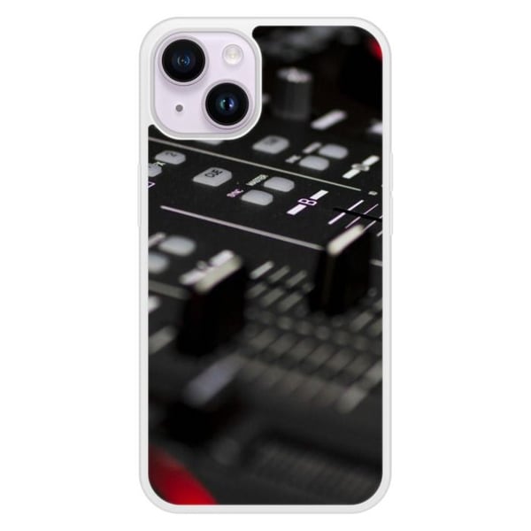 Coque i silikon förstärkt tryckt kompatibel med Apple iPhone 14 Dj Mixer