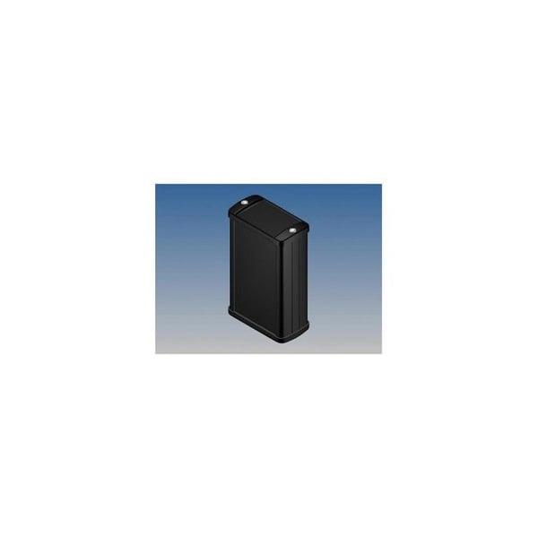 Aluminiumhölje - Svart - 100 X 59 9 X 30 9 Mm - Med Fläns