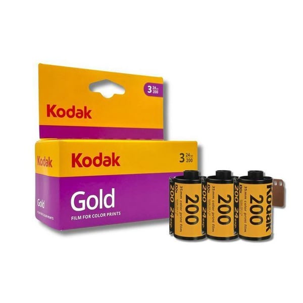 Foto Film - KODAK - Gold 200 Färg 24 Bilder – Pack av 3 stycken