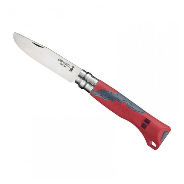 Kniv - OPINEL - N°7 Outdoor Junior - Blad 7 cm rostfritt stål - Rund säkerhetstopp - Virobloc