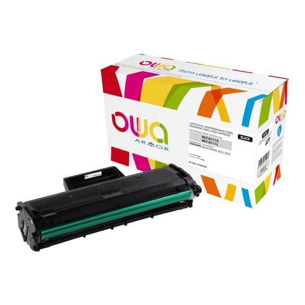 OWA Svart renoverad tonerkassett (alternativ till: Samsung MLT-D111S) för Samsung Xpress M2020, M2022, M2026,...