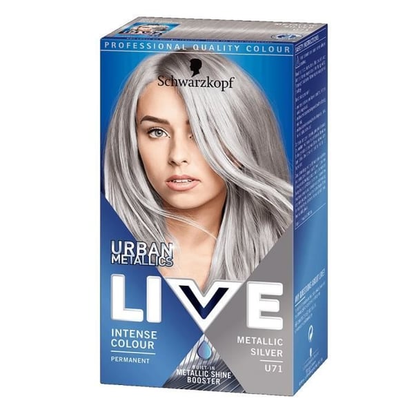 Live Urban Metallic U71 Metallic Silver Hårfärg