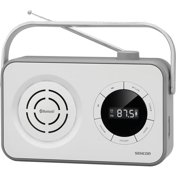 Bärbar PLL FM-radio med BT, USB, Micro SD och AUX - Sencor - SRD 3200 W