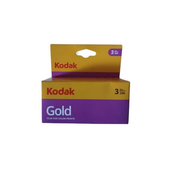 Foto Film - KODAK - Gold 200 Färg 24 Bilder – Pack av 3 stycken