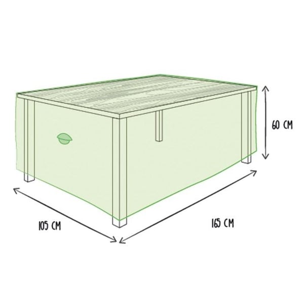 Utomhusöverdrag för bord max 160 cm