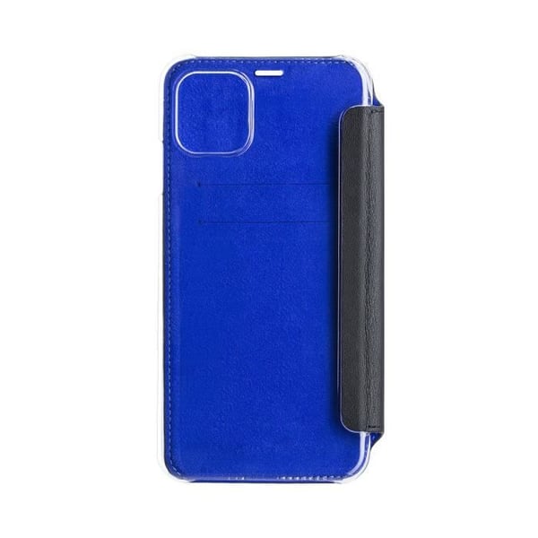 Étui för iPhone 11 Pro - Beetlecase - Svart Läder - Transparent Baksida - Kortfack - Magnetisk
