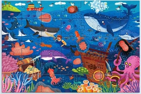 Puzzle Detektiv Ocean - MIDEER - Dyr - Barn - Indendørs