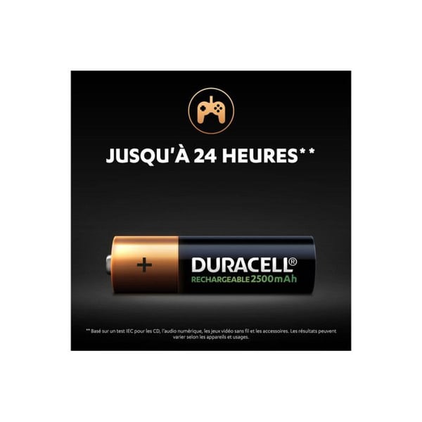 Duracell RCR AA X2 2500 MAH genopladeligt batteri