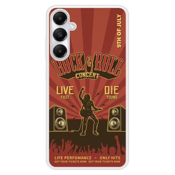 Siliconförstärkt tryckt skal kompatibelt med Samsung Galaxy A25 Rock and roll