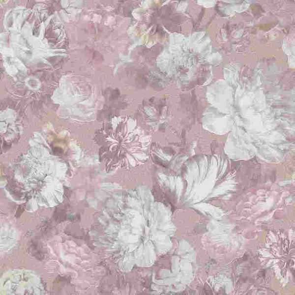 Tapet non-woven 02513-70 Tapet Blommor Floral 0.53 x 10.05 m Erismann Bestseller Rosa