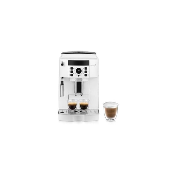 Espresso med kværn - De'Longhi - Magnifica ECAM 21.117.W - 1450W - 15 bar - Hvid