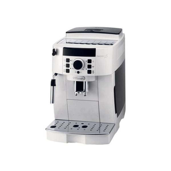 Espresso med kværn - De'Longhi - Magnifica ECAM 21.117.W - 1450W - 15 bar - Hvid