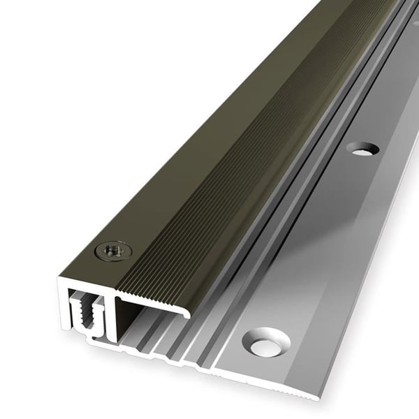 PROVISTON Avslutningsprofil Parkettkompensation l 22 mm H 6,5 - 16 mm L 1000 mm Aluminiumprofil Brons...