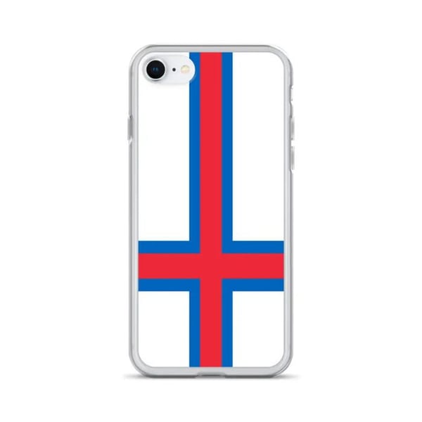 Telefonöverdrag - PIXELFORMA - Färöarnas flagga - Kompatibel med iPhone 6 Plus - Mjuk - Stötabsorberande