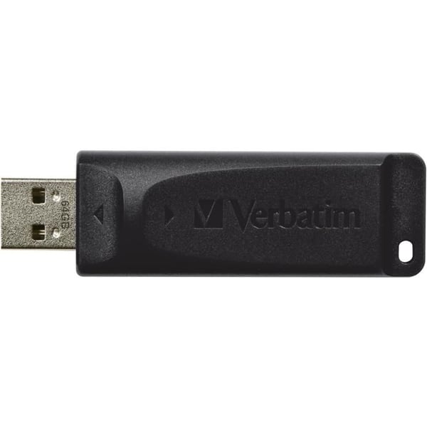 USB-nyckel - VERBATIM - Store'n'Go Slider 64GB - USB2.0 - Läshastighet 10MB/s - Skrivhastighet 4MB/s