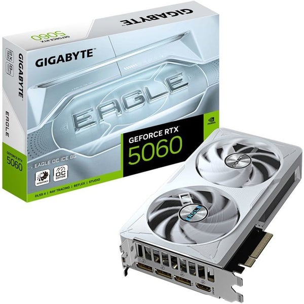 GIGABYTE - EAGLE ICE - Grafikkort - NVIDIA RTX 5060 OC - 8 Go