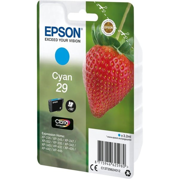 EPSON T2982 Cyan - Strawberry Ink Cartridge (C13T29824012)