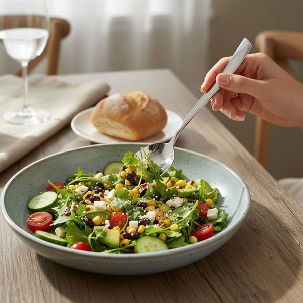 Soppskedar - CHEFFINGER - Set om 6 - Rostfritt Stål - 21.5cm - Silverfärgad