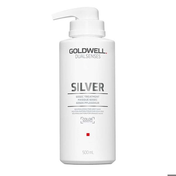 Hårbehandling - GOLDWELL - Silver 60sek - 500 ml - Utan parabener - Blandad