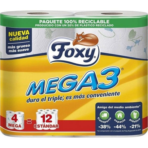 NC Papper Toalett Foxy Mega3
