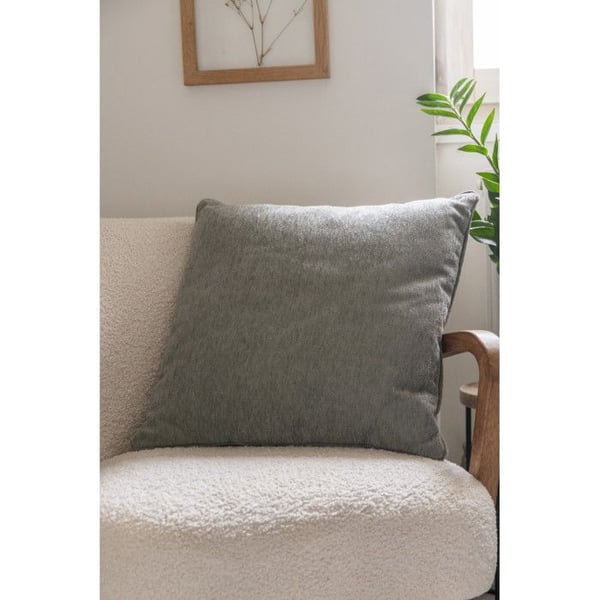 Avtagbar kudde med piping 50 x 50 cm Polyester chenille "Osiris" Le fil d'Ariane