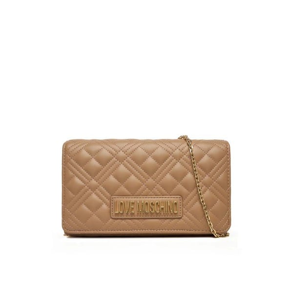 Clutch - MOSCHINO - LM Iconic - Beige - Täckt tyg - Vadderad