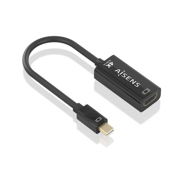Videokabel - AISENS - MINI DP till HDMI KONVERTER - 4K@60Hz - 0,15 m - Enriktad