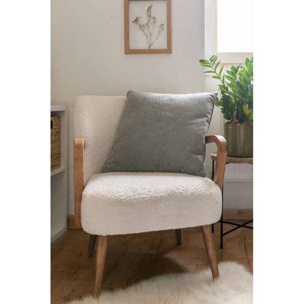 Avtagbar kudde med piping 50 x 50 cm Polyester chenille "Osiris" Le fil d'Ariane