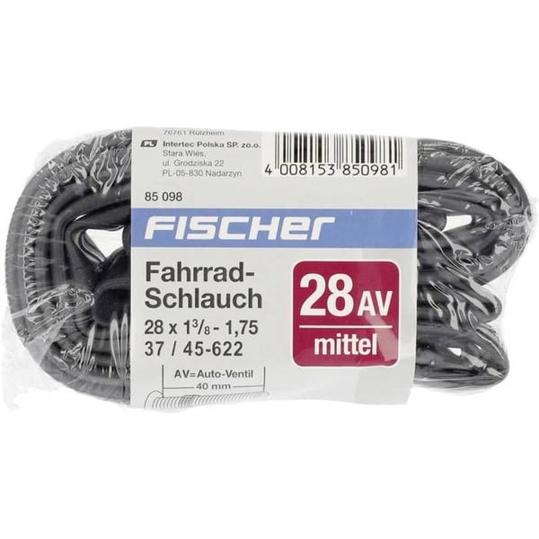 FISCHER CYKEL 85098 Schlauch 28 tum ventil auto (AV)