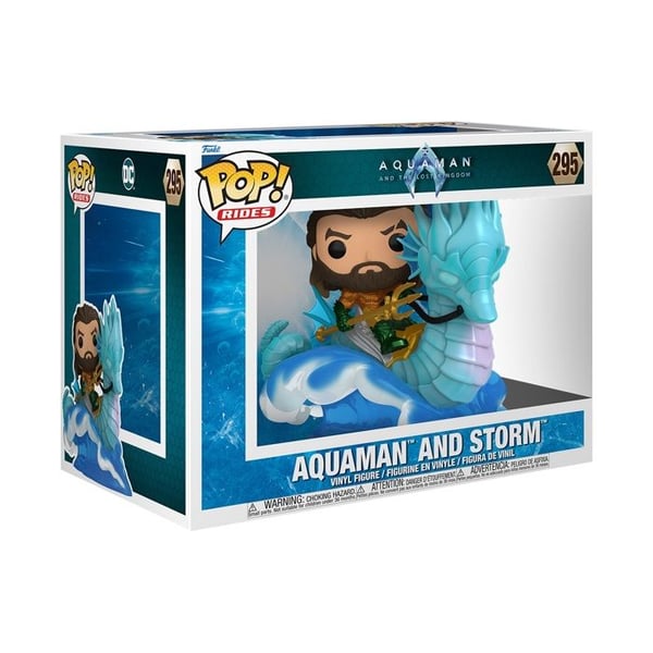 Funko Pop! Ride Deluxe: Aquaman och Det Förlorade Kungariket - Aquaman på Stormen- USED